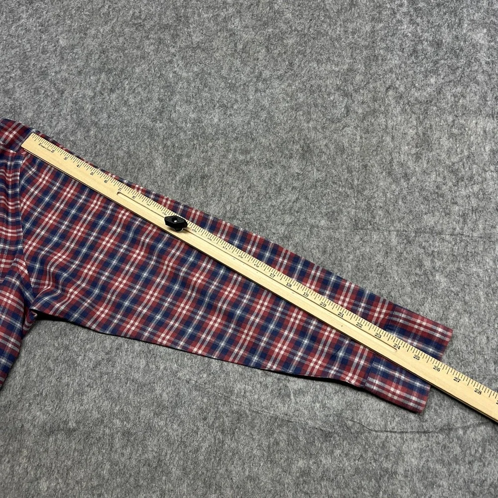 UNTUCKit Shirt Mens XL Red Blue Plaid Radda Relaxed Fit Long Sleeve Button Front